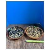 (2) Williamsburg Pottery Bowls