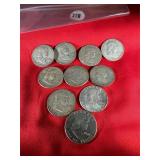 Ben Franklin Half Dollars, 5 Dollar Face Value
