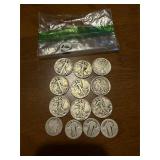 Silver Halves and Quarters, Face Value $5.50