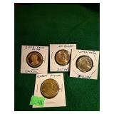 (4) Presidents Coins