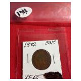 1882 Indian Cent XF45