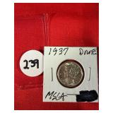 1937 Mercury Dime MS64