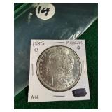 1885-O Morgan Silver Dollar AU