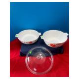 2 Bowls, 1 Lid
