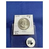 1955 Ben Franklin Gem Proof Half Dollar