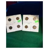 (8) Indian Cents (1891-1906)