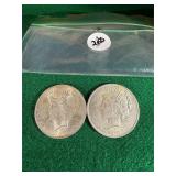 1922 & 1923 Peace Dollars