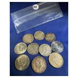 1964 Kennedy Half Dollars (10)