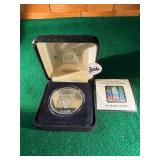 1996 Chicago Bulls one oz. .999 Silver Round