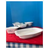 5 Pieces of Corningware and 2 lids