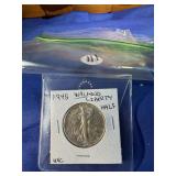 1945-P Walking Liberty Uncirculated Half Dollar