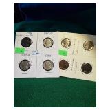 Nickles: (1 Buffalo), Gold tone Buffalo (no dates)