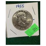 1955 Franklin Half Dollar