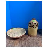 Wmsburg Pottery Bowl, Candle Cover