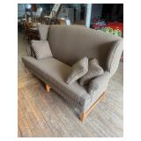 Wing-Back style Sofa (great condition)(75x43x33)