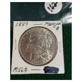 1886 Morgan Silver Dollar MS63