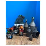 Lanterns (some tin punched)