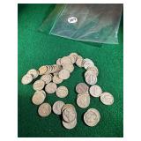 Mercury Dimes 90% Silver-51 coins face value $5.10
