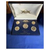 2000  24-Kt. Gold PLATED 5 Coin Set