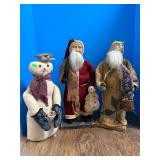 (2) Father Christmas', (1) Snowman (tallest 20')