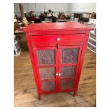 12-tin Painted Pie Safe (25x16x44)