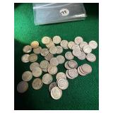 (50) Silver Roosevelt Dimes- Five-Dollar face