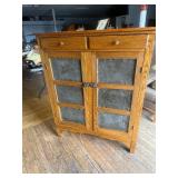 6 tin Pie Safe, Pine and Oak (54x43x18)