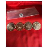 (4) .999 Copper Rounds,1776-2026 250th Anniversary