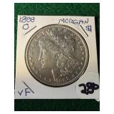 1888-O Morgan Silver Dollar VF