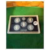 2018 Silver Proof Set, 90% silver, (5) coins