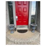 (2) Concrete Planters (approx 23" tall)