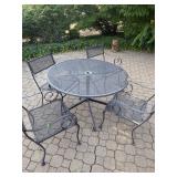 Patio Table (4) Chairs (48" Dia)