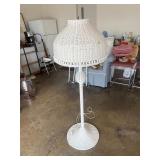 Wicker Lamp (58" H 20"dia)
