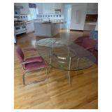Glass Top Dinig Room Table 42" X 72"