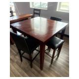 Dining Table 42" X 42" 2 Stools & 2 Chairs