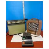 Cassette player; Vertical Broiler; Electric Fan