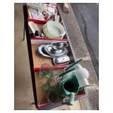 (4) Boxes Salt-Peppers, Kitchen, Glasses, misc