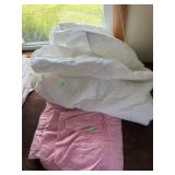 Full Mattress Pad; Pink Bedspread