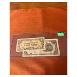 5 cent Japanese Invasion Money Banknote issued...