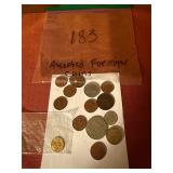 Assorted Foreign Coins and U.S.