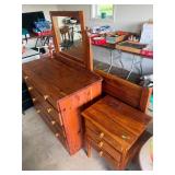 Cedar Bed Set- Bed, Dresser, and Nightstand