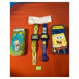 Wrist Watches - Plankton/Spongebob Squarepants