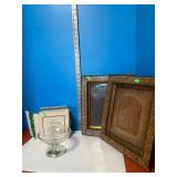 (2) Frames (damage noted), Avon Holiday Compote