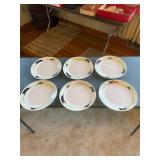 (6) Corelle Plates