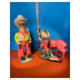 Chalk Cowboy and Horse (? Lone Ranger-not signed)