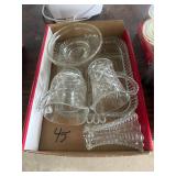 Condiment Tray, misc Glass