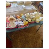 Bears; Dolls; Plaques; misc --(3) Boxes
