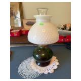Green and white Oil Lamp