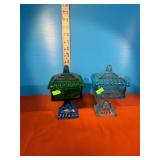 (2) Candy Dishes w/ Lids