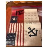 U.S. Navy WWII Leather Blood Chit....